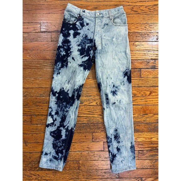 ECKHAUS LATTA TIE DYE 'EL JEAN' ACID WASH DENIM JEANS SIZE 26